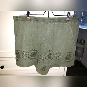 Anthropologie Linen Shorts